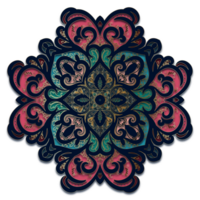 ancien coloré géométrique mandala modèle png