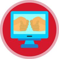Fighting Game Vector Icon Design