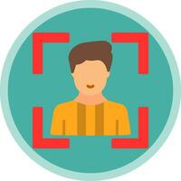 Face Scan Vector Icon Design