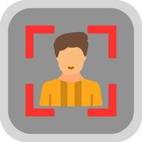 Face Scan Vector Icon Design