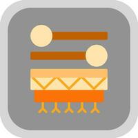 Inuit drum Vector Icon Design