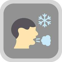 Frosty breath Vector Icon Design