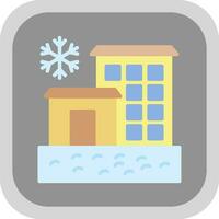 Ice hotel Vector Icon Design