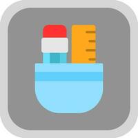 Pencil Case Vector Icon Design