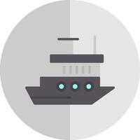 Icebreaker ship Vector Icon Design