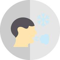 Frosty breath Vector Icon Design