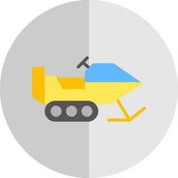 Snowmobile Vector Icon Design