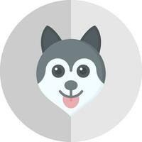 Husky Vector Icon Design