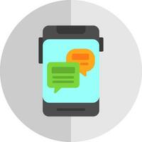 Online Chat Vector Icon Design