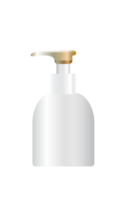 garrafas com spray, distribuidor e conta-gotas, creme jarra, tubo. Cosmético pacote. png