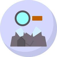 Ice cave exploration Vector Icon Design