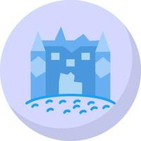 Ice castle Vector Icon Design