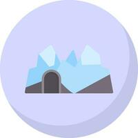 Ice cave Vector Icon Design