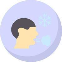 Frosty breath Vector Icon Design