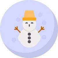 Snowman Vector Icon Design