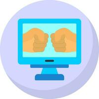 Fighting Game Vector Icon Design