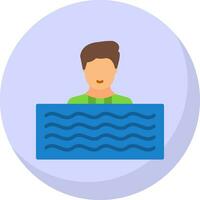 Swim Vector Icon Design