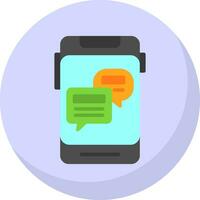 Online Chat Vector Icon Design