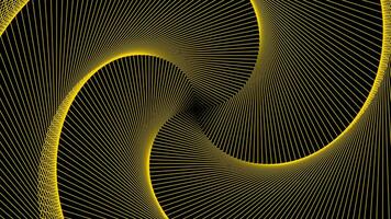 Beautiful loops line yellow color animation video