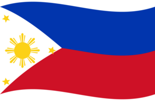 Philippinen Flagge Welle. philippinisch Flagge. Flagge von Philippinen png