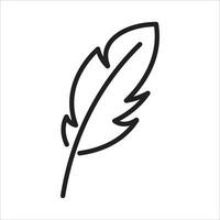 pluma icono vector ilustración símbolo