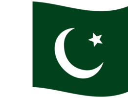 bandera de Pakistán. Pakistán bandera. Pakistán bandera ola png