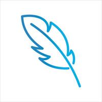 feather icon vector illustration symbol