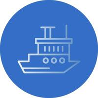 Icebreaker ship Vector Icon Design