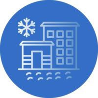 hielo hotel vector icono diseño