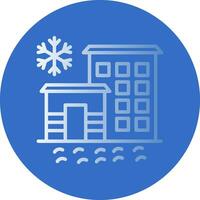 Ice hotel Vector Icon Design