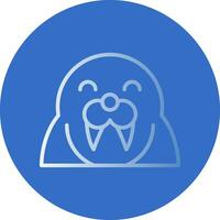 Walrus Vector Icon Design