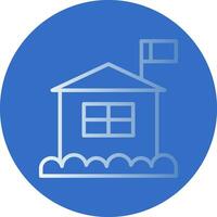 Arctic research station Vector Icon Design