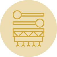 Inuit drum Vector Icon Design