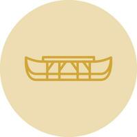Eskimo kayak Vector Icon Design