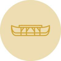 Eskimo kayak Vector Icon Design