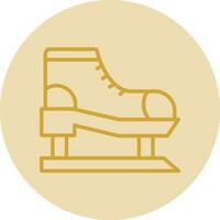 Ice skate Vector Icon Design