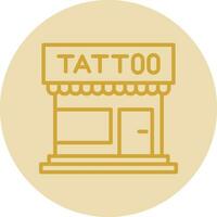 tatuaje estudio vector icono diseño