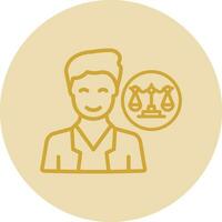 Lawyer Vector Icon Design