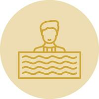 Swim Vector Icon Design