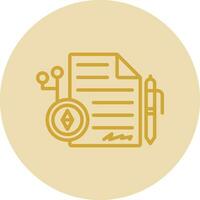 Smart Contracts Vector Icon Design