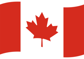 Flag of Canada. Canadian flag. Canada flag wave png