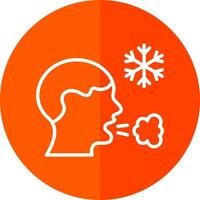 Frosty breath Vector Icon Design