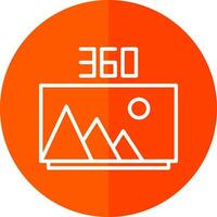 360 Image Vector Icon Design