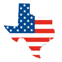 Texas carte avec Etats-Unis drapeau. Etats-Unis carte png