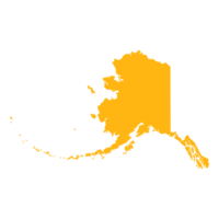 Alaska mapa con color describir. Estados Unidos mapa png