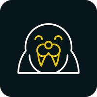 Walrus Vector Icon Design