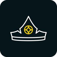 Aurora crown Vector Icon Design