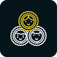 Eskimo family Vector Icon Design