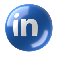 Linked In 3D Logo png