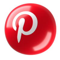 pinterest 3d logo png
